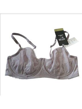 Apt. 9 Lace Unlined Bra, Gull Gray, size 38C